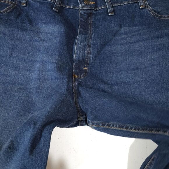 Bootcut High Rise Jeans 48x30 Mens Dark Wash Relaxed Fit Stretch Comfort Western - Picture 10 of 13